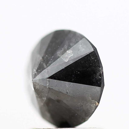 Salt And Pepper Diamond Fancy Gray Color 1.70 CT 7.22 x 5.07 MM Round Brilliant Cut Diamond ! Natural Loose Diamond ! Christmas Gift for Her