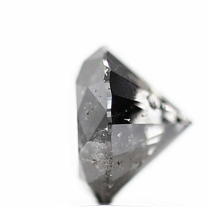 0.78 Carat Fancy Black Round Brilliant Cut Natural Loose Diamond