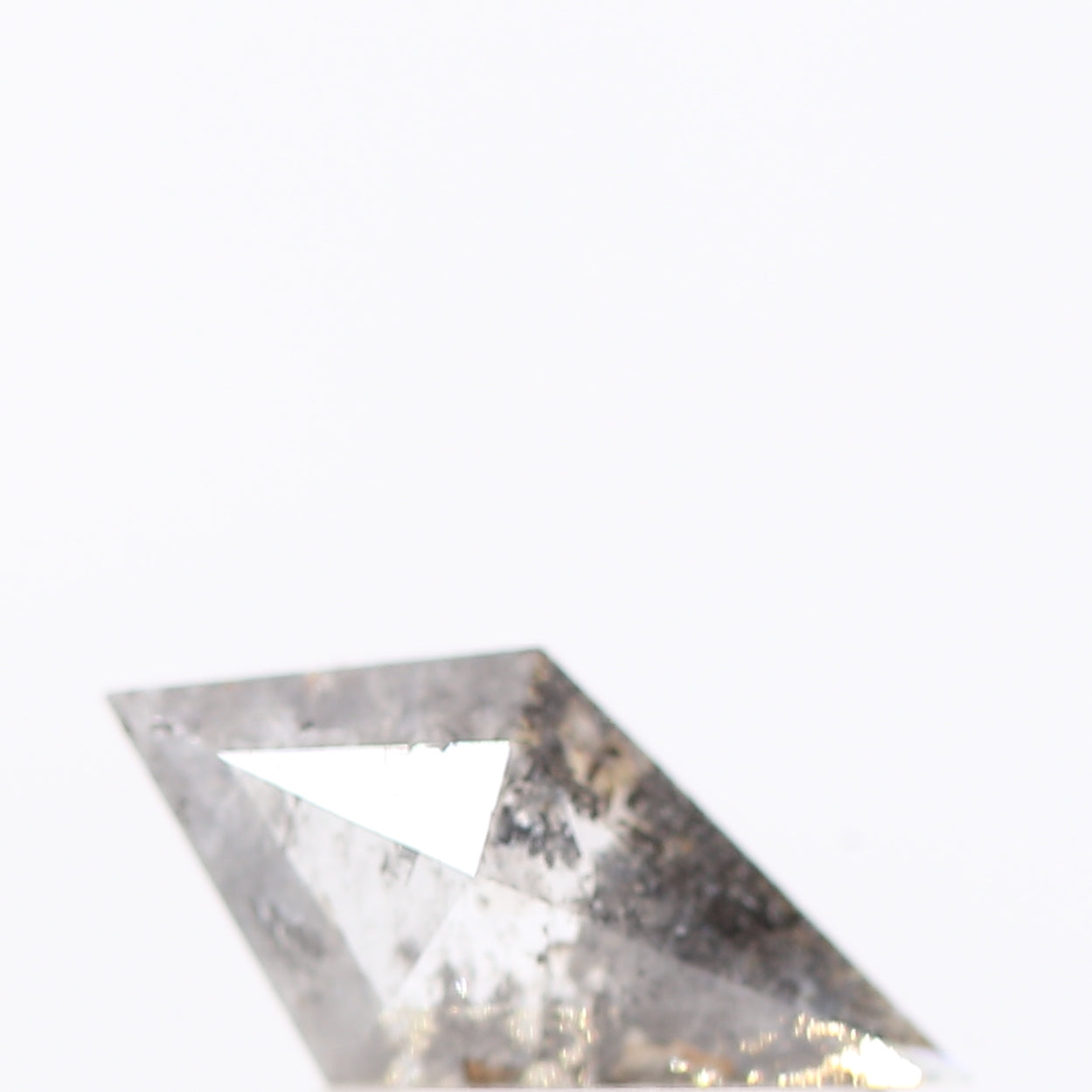 salt and pepper diamond ! 0.48 Ct 9.00 x 4.70 x 2.10 MM natural gray kite loose diamond for engagement ring for her