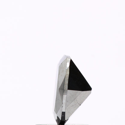1.00 Ct Natural Black Cushion Full Cut Loose Diamond for Jewelery