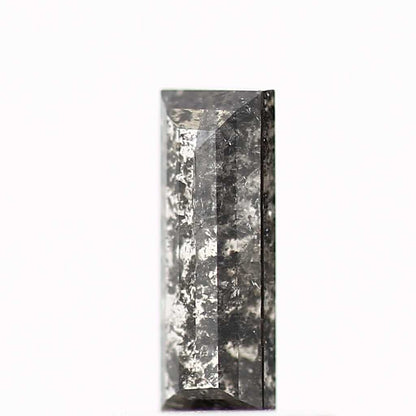 salt and pepper diamond ! 0.42 Ct 7.57 x 2.75 x 1.59 mm natural gray baguette loose diamond for engagement ring for her