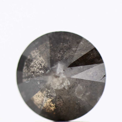 2.87 Carat Fancy Black Round Shape Brilliant Cut Natural Loose Diamond