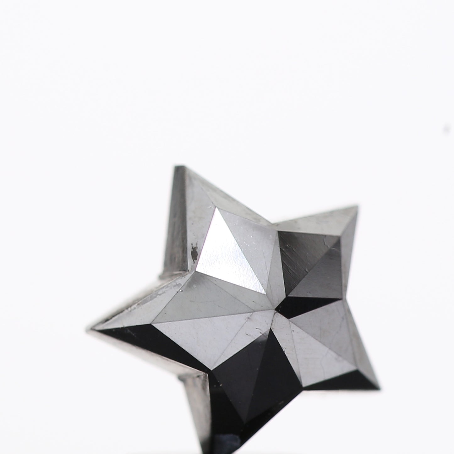 1.85 Ct Natural Black Star Cut Loose Diamond for Jewelery