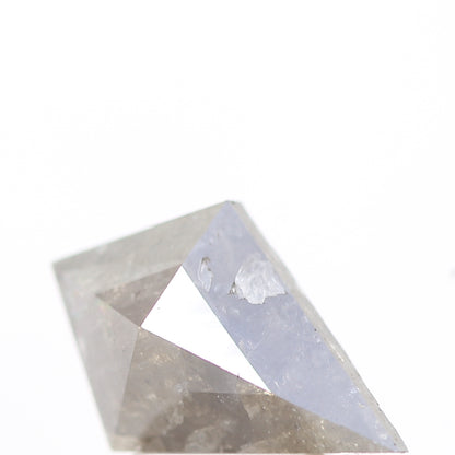 salt and pepper diamond ! 1.45 Ct 11.40 x 7.60 x 3.30 MM natural gray kite loose diamond for engagement ring for her