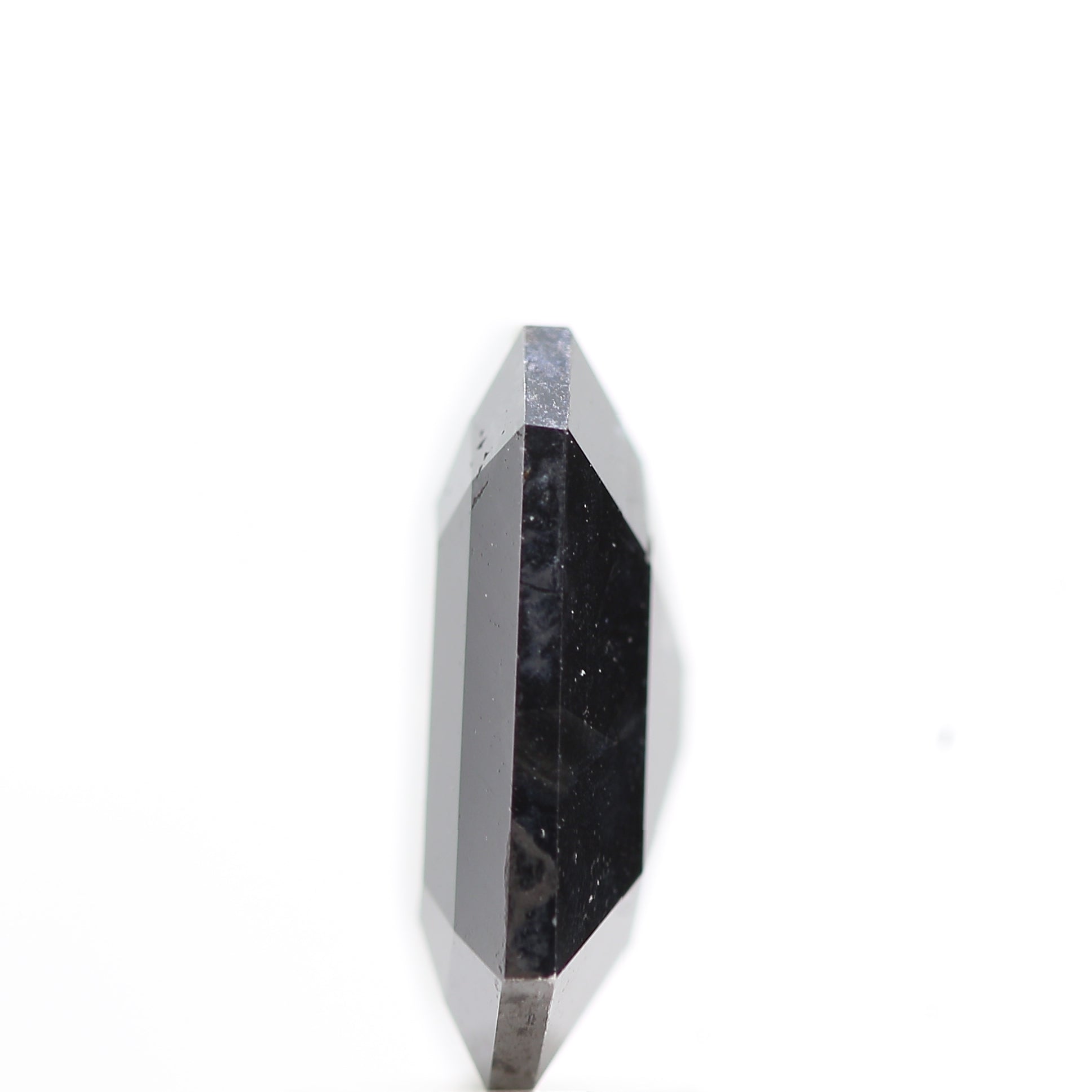 2.90 Carat Natural Black Emerald Full Cut Loose Diamond for Jewelery ( no color enhanced )