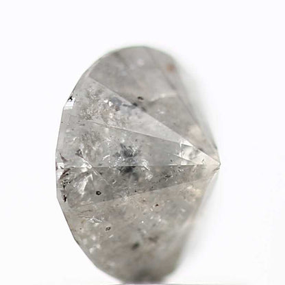 0.96 Carat Fancy Gray Salt and Pepper Round Brilliant Cut Natural Loose Diamond