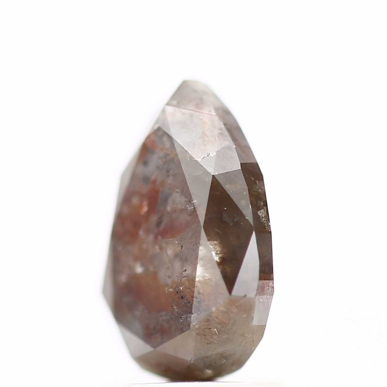 Salt and Pepper Diamond Fancy Brown Color 2.31 CT 9.42 x 6.51 x 5.48 MM Pear Cut Diamond! Natural Loose Diamond ! Christmas Gift for Her