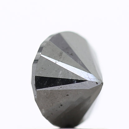 1.20 Carat Fancy Black Round Shape Brilliant Cut Natural Loose Diamond