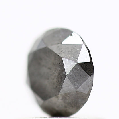 0.87 Carat Fancy Gray Salt And Pepper Round Shape Natural Loose Diamond