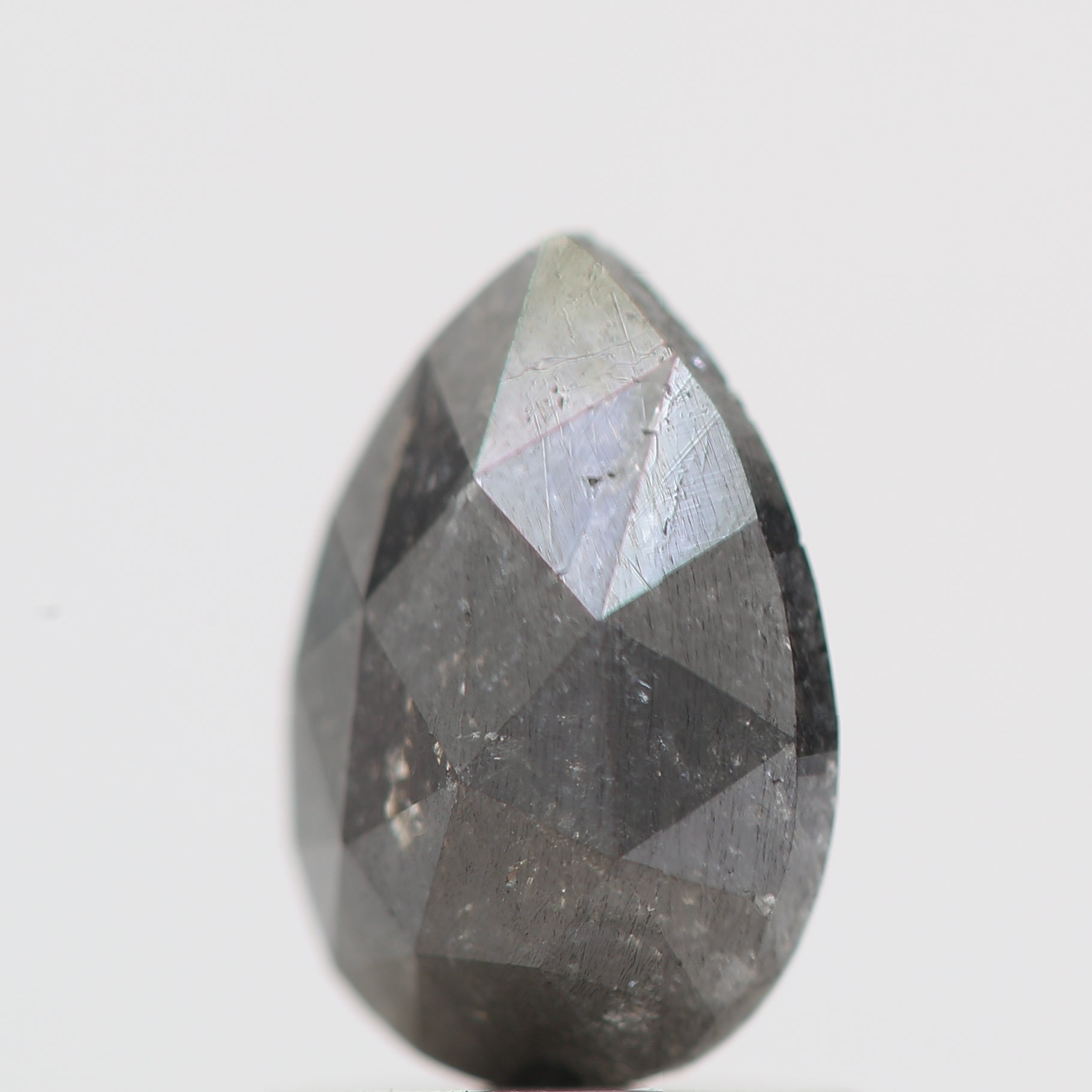 Salt and Pepper Diamond Fancy Gray Color 1.20 CT 8.00 x 5.50 x 3.25 MM Pear Cut Diamond! Natural Loose Diamond ! Christmas Gift for Her