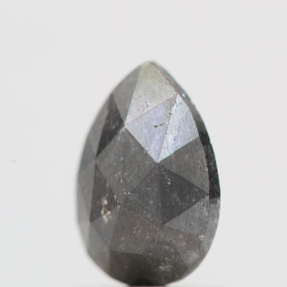 Salt and Pepper Diamond Fancy Gray Color 1.20 CT 8.00 x 5.50 x 3.25 MM Pear Cut Diamond! Natural Loose Diamond ! Christmas Gift for Her