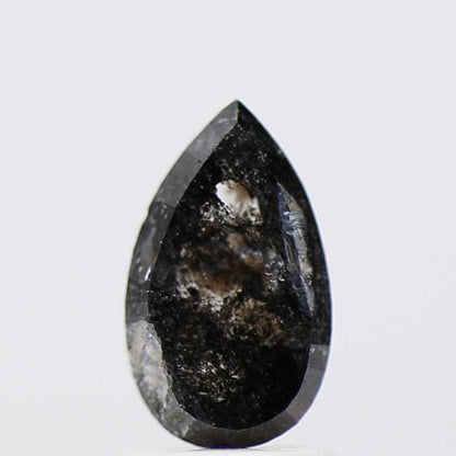 Salt and Pepper Diamond Fancy Gray Color 1.13 CT 8.98 x 5.30 x 3.80 MM Pear Cut Diamond! Natural Loose Diamond ! Christmas Gift for Her