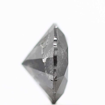 2.59 Carat Fancy Black Round Cut Natural Loose Diamond
