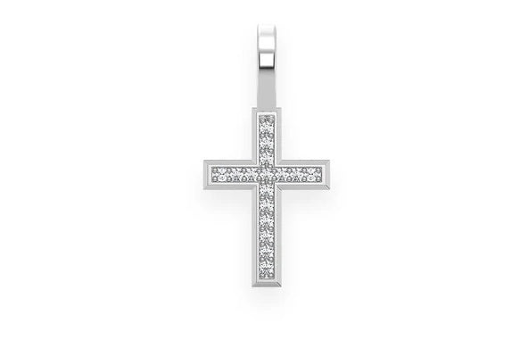 ANGLED CROSS PENDANT 14K