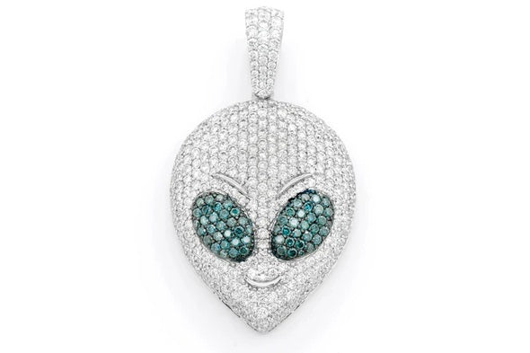 Alien Head Pendant 14K