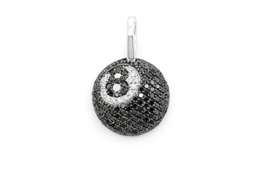 Billiards 8 Ball Pendant 14K