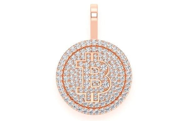 Bitcoin Pendant 14K