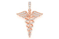 Caduceus Medical Pendant 14K