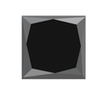 2.75 ct Fancy Black Color Princess Cut Loose Diamond