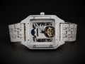 Luxury Cartier Watch in Real VVS Moissanite Diamond Watch, Handmade Stainless Steel Watch For Men/Women