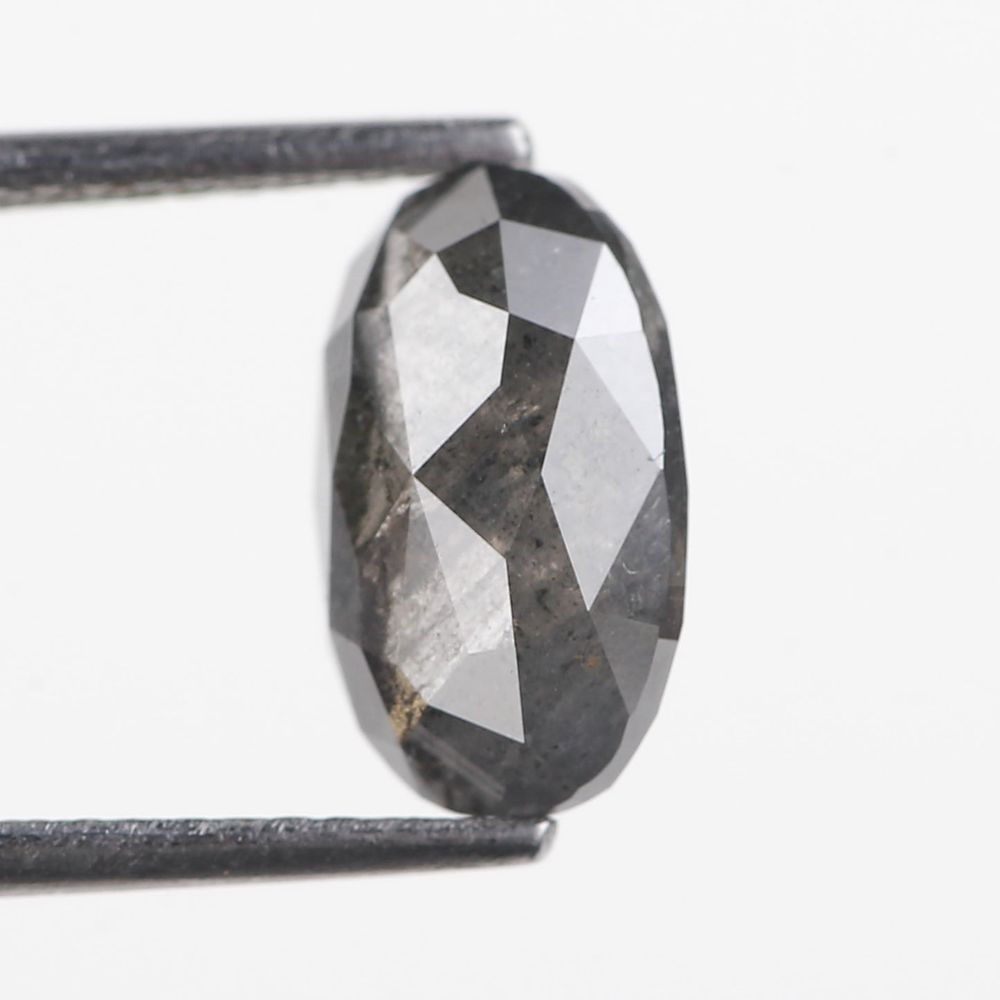 2.65 Ct. Oval Rose Cut Salt and Pepper Fancy Gray Color Natural Diamond 10.40 mm (Copy)