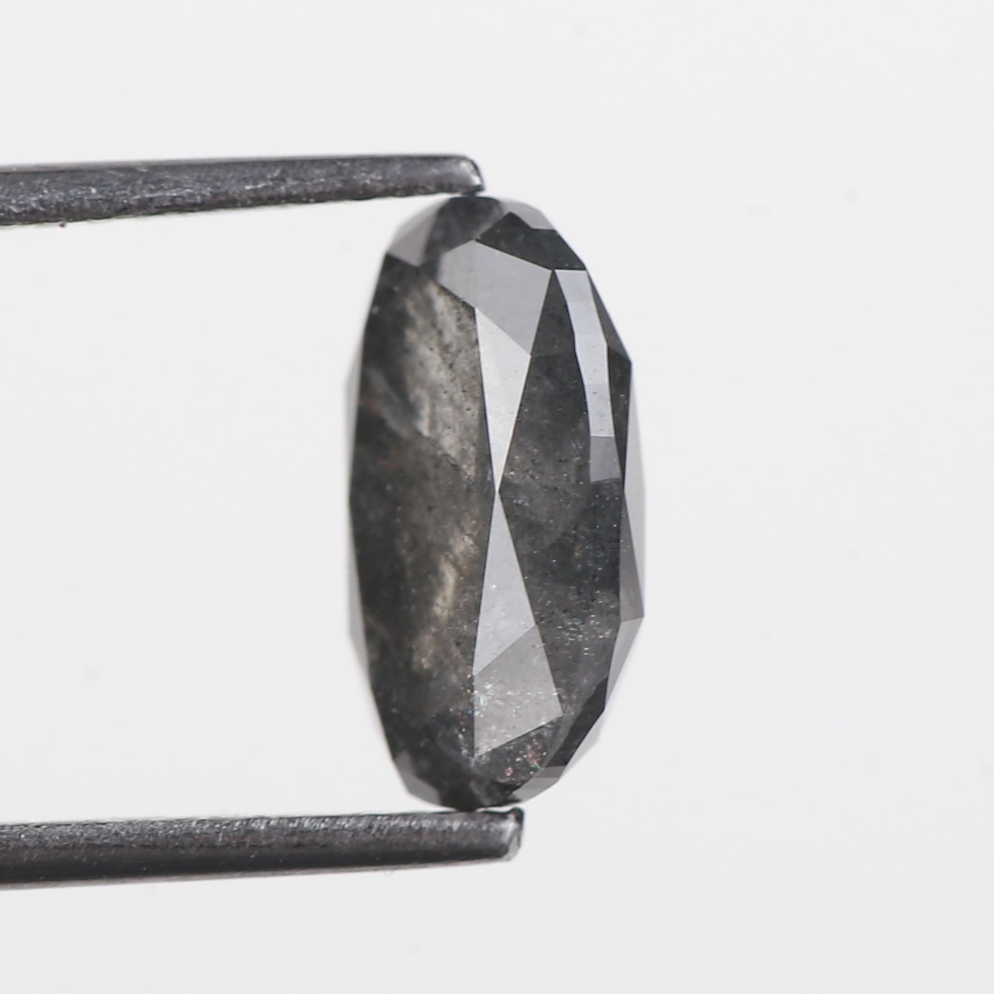 2.65 Ct. Oval Rose Cut Salt and Pepper Fancy Gray Color Natural Diamond 10.40 mm (Copy)