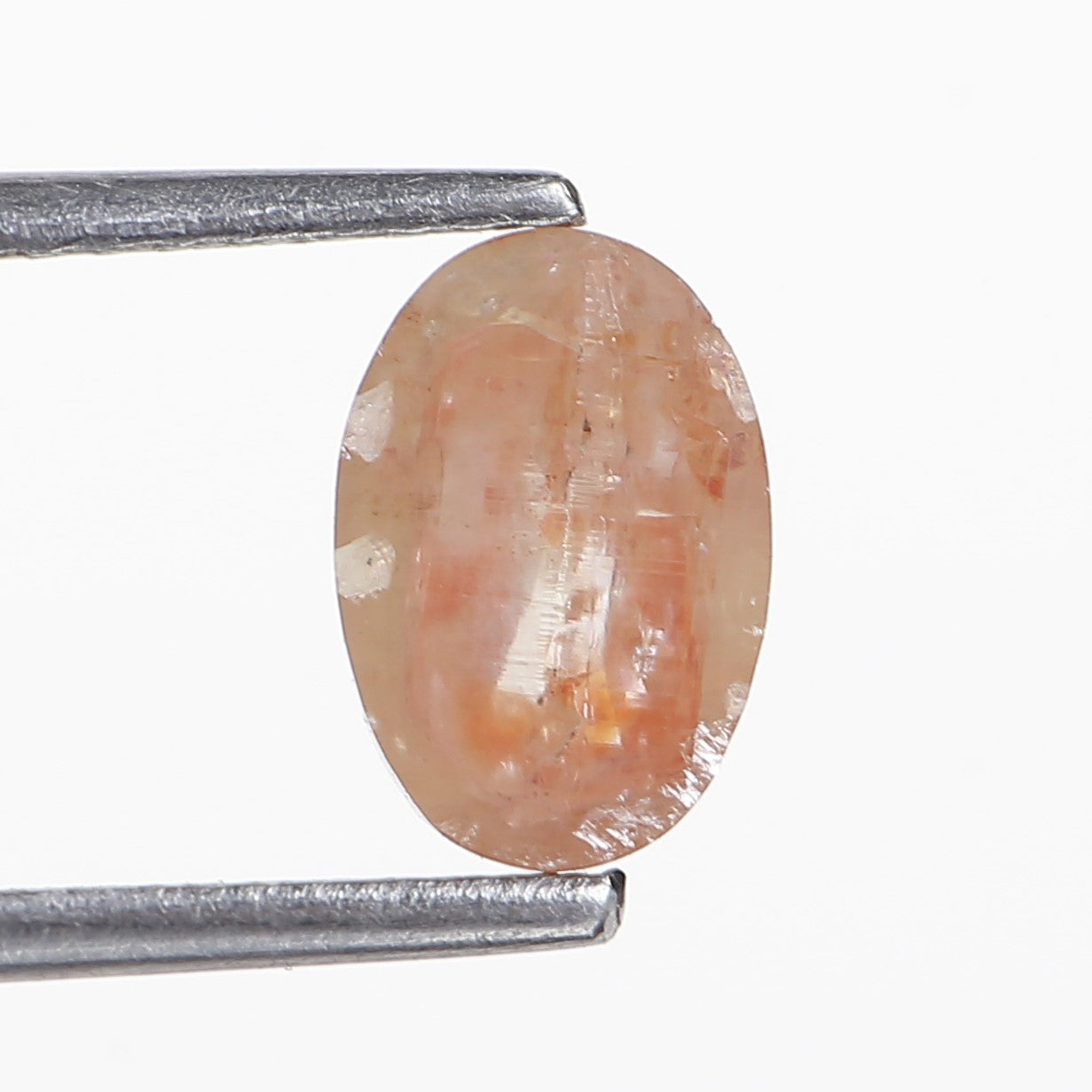 1.11 Ct. Oval Rose Cut Salt and Pepper Fancy Orange Color Natural Diamond 7.74 mm