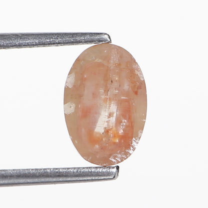 1.11 Ct. Oval Rose Cut Salt and Pepper Fancy Orange Color Natural Diamond 7.74 mm
