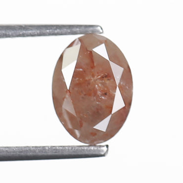 1.75 Ct. Oval Rose Cut Salt and Pepper Fancy Gray Orange Color Natural Diamond 8.01 mm (Copy)