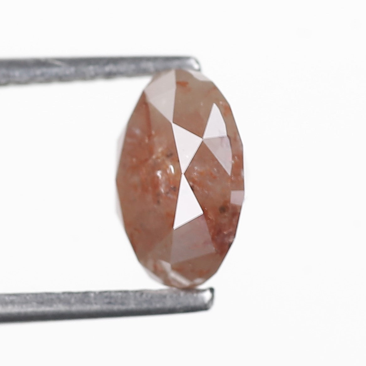 1.75 Ct. Oval Rose Cut Salt and Pepper Fancy Gray Orange Color Natural Diamond 8.01 mm (Copy)