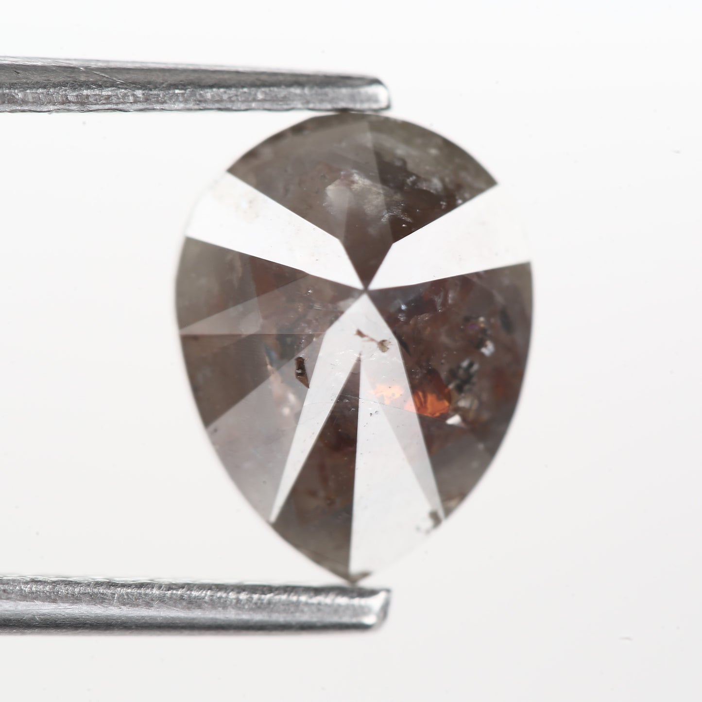 1.70 Ct. Pear Cut Fancy Red Rustic Color Natural Diamond 8.70 mm