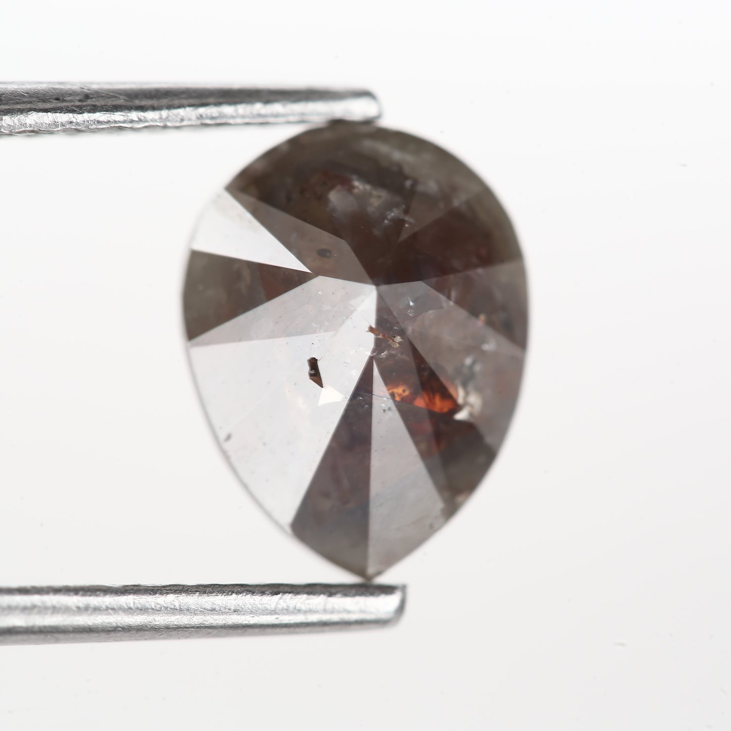 1.70 Ct. Pear Cut Fancy Red Rustic Color Natural Diamond 8.70 mm