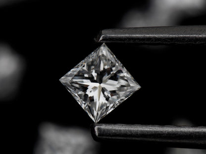 Princess Shape, White Natural Loose Diamond, SI2 Clarity, E/F Color 2.35 Carat