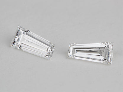 Tapered Baguette Diamonds Excellent Cut VVS2 Clarity E/F Color, Diamond Dealer USA Uk