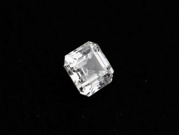 White Diamond, Asscher Shape, VS1 Clarity, F Color