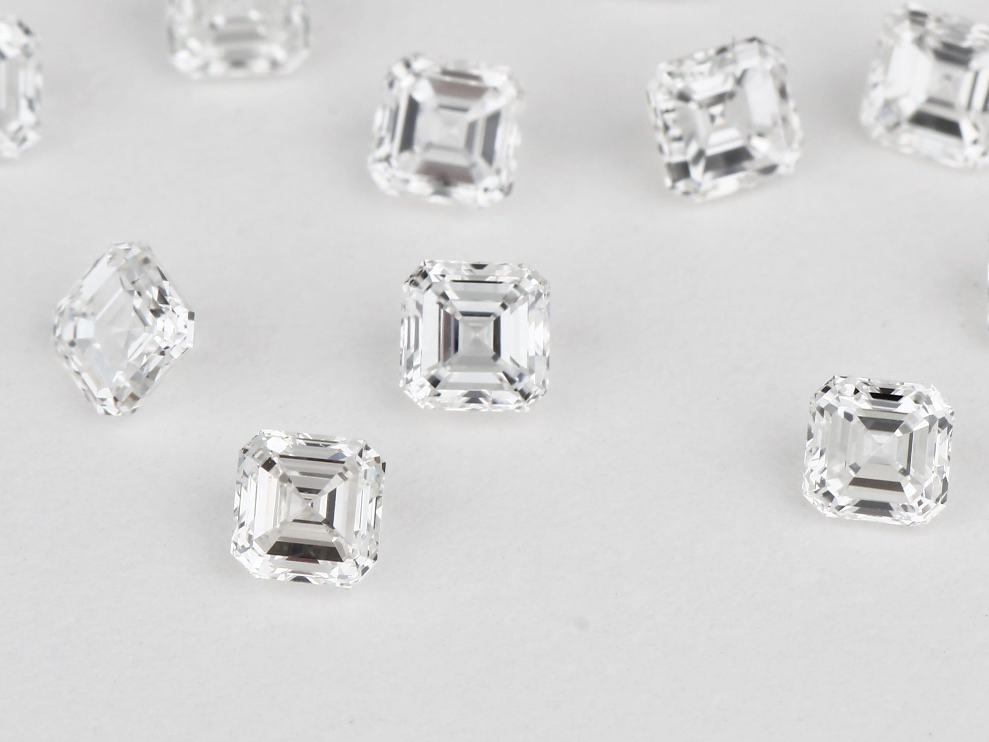 Buy VVS diamonds online at wholesale price star melee White Asscher Shape USA Canada