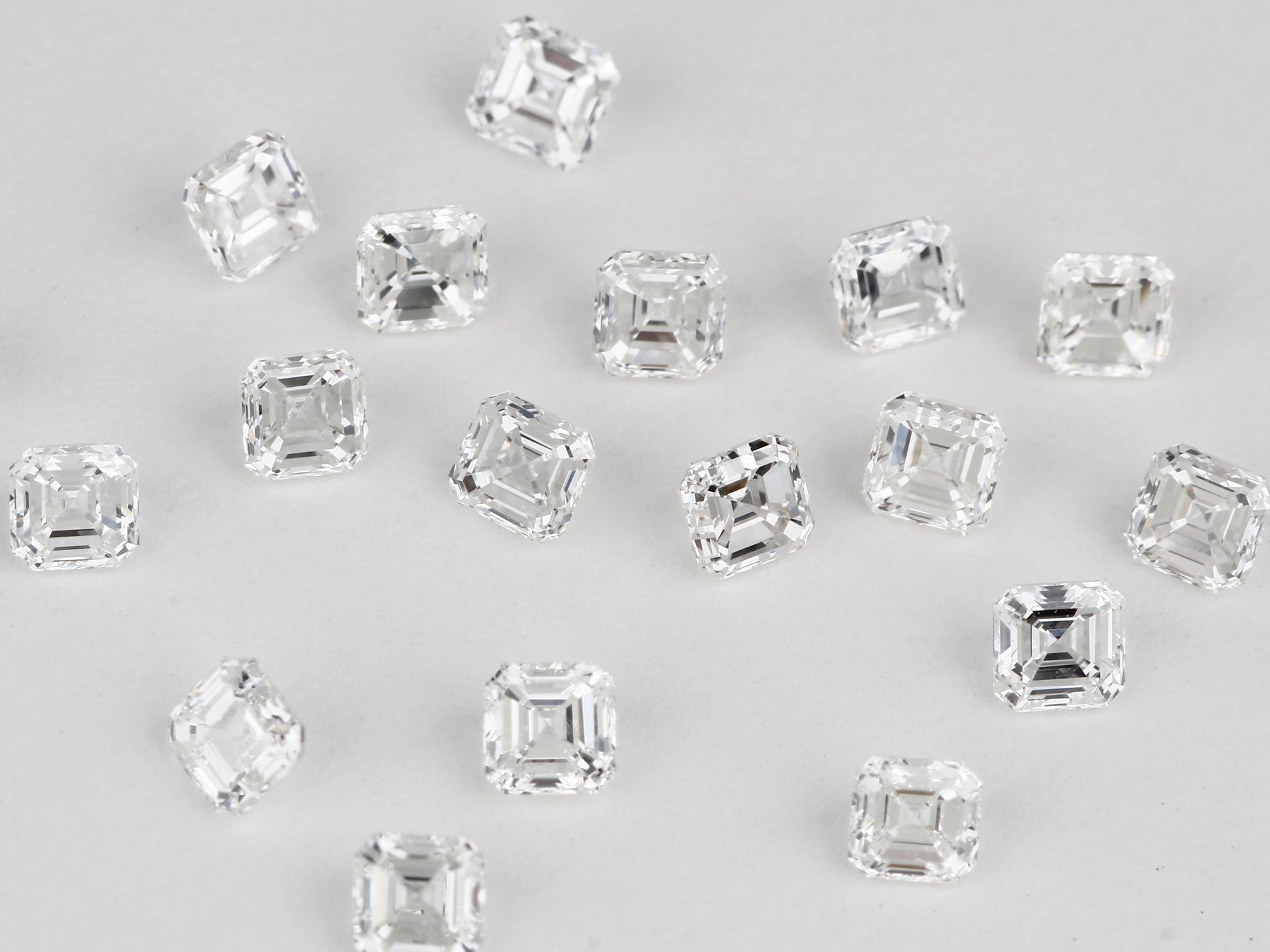 Buy VVS diamonds online at wholesale price star melee White Asscher Shape USA Canada