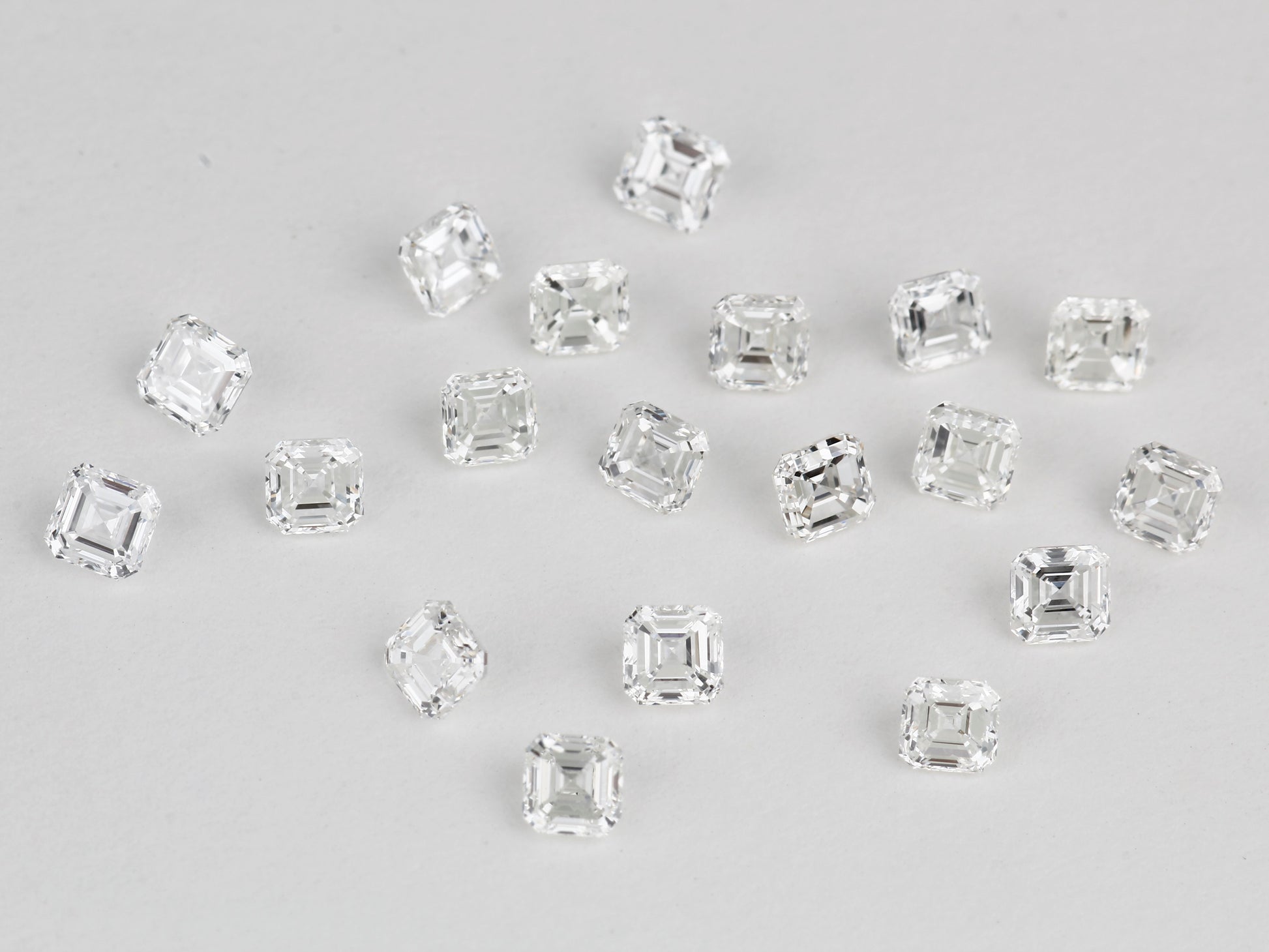Buy VVS diamonds online at wholesale price star melee White Asscher Shape USA Canada