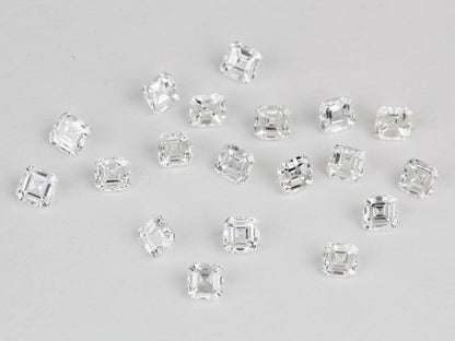Buy VVS diamonds online at wholesale price star melee White Asscher Shape USA Canada