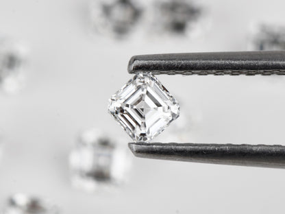 Buy VVS diamonds online at wholesale price star melee White Asscher Shape USA Canada