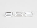 Baguette Diamonds Excellent Cut VVS2 Clarity E/F Color, 0.98 Carat, 3 Pcs