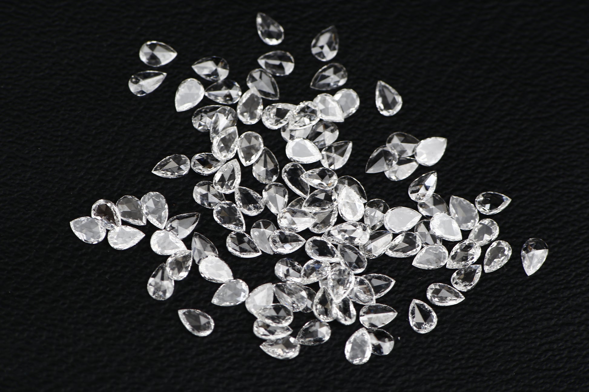 Natural Loose Pear Rose Cut White Loose Diamond Vs Clarity 