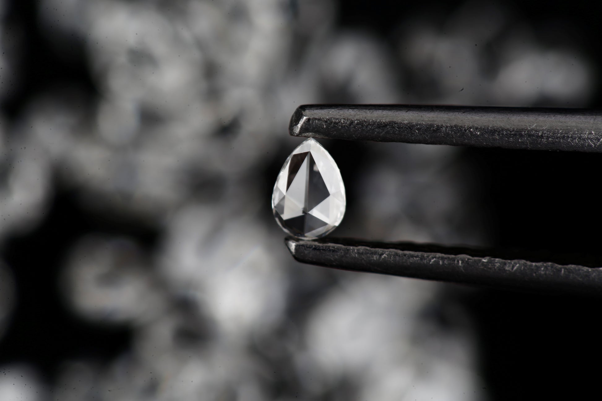 Natural Loose Pear Rose Cut White Loose Diamond Vs Clarity 