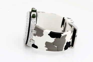 AP Iced Out Real VVS Moissanite White Diamonds Rubber Strap Hip Hop Watch