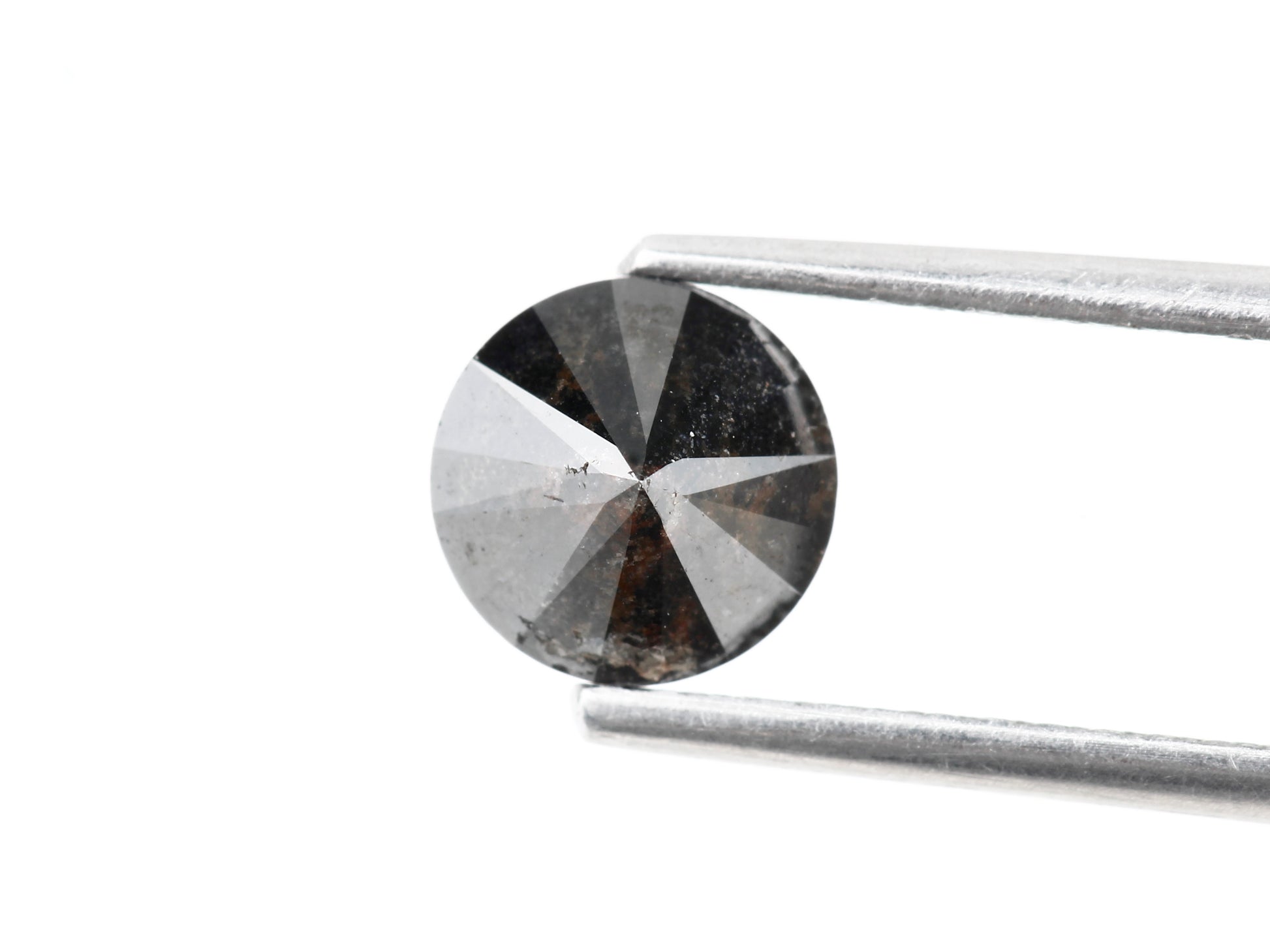 0.88 Carat Fancy Black Round Shape Brilliant Cut Natural Loose Diamond