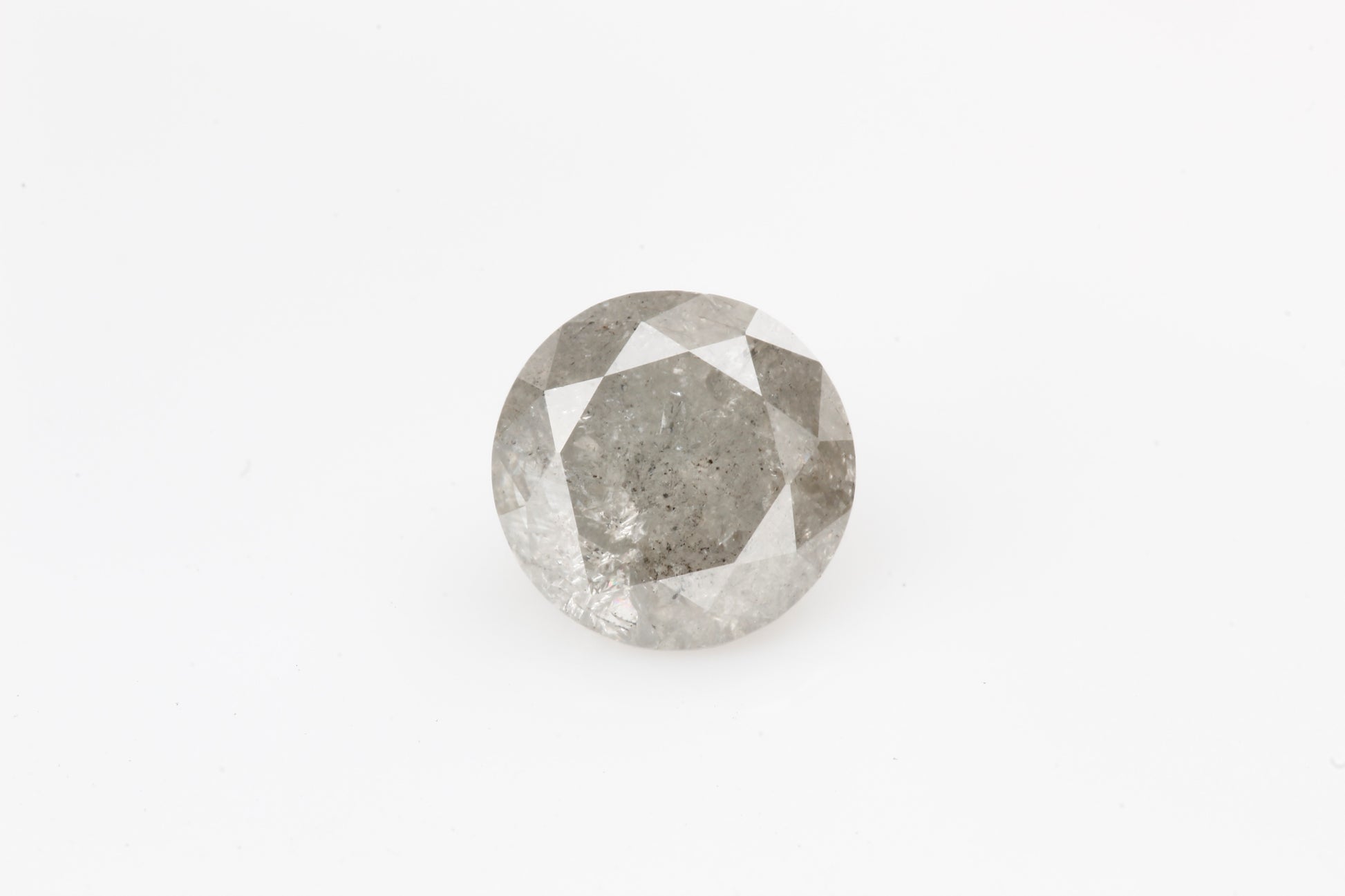 1.04 Carat Salt and Pepper Diamond Round Brilliant Cut Natural Loose Diamond