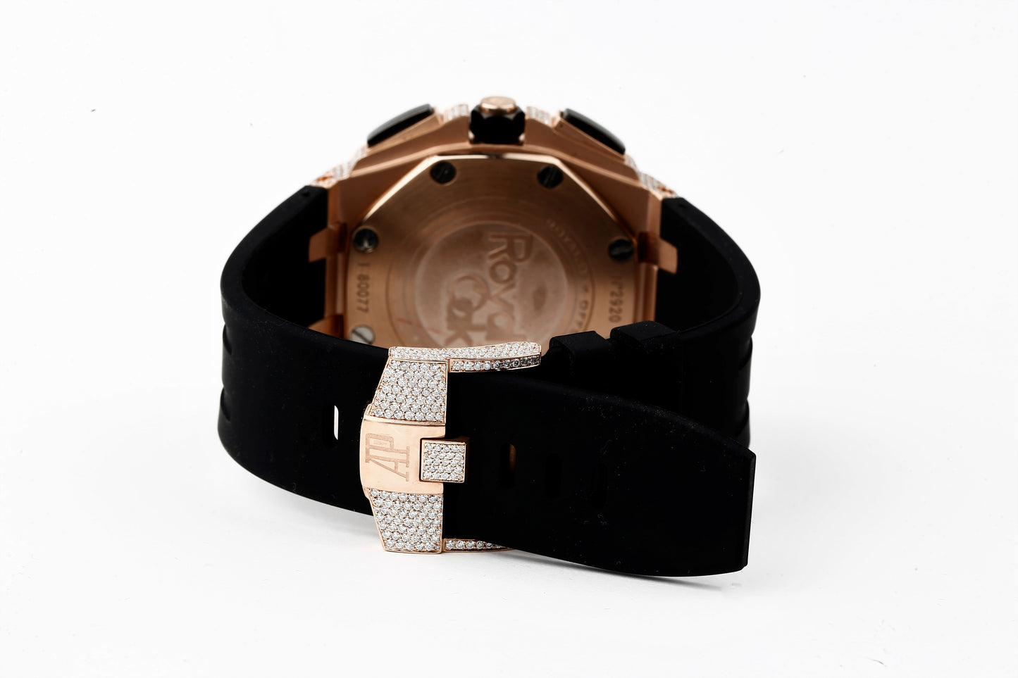Luxury Watch in Real VVS Moissanite Diamond Watch, Handmade Rubber Belt Watch For Men/Women, Hip Hop Watch, Iced Out Watch Gift for Love