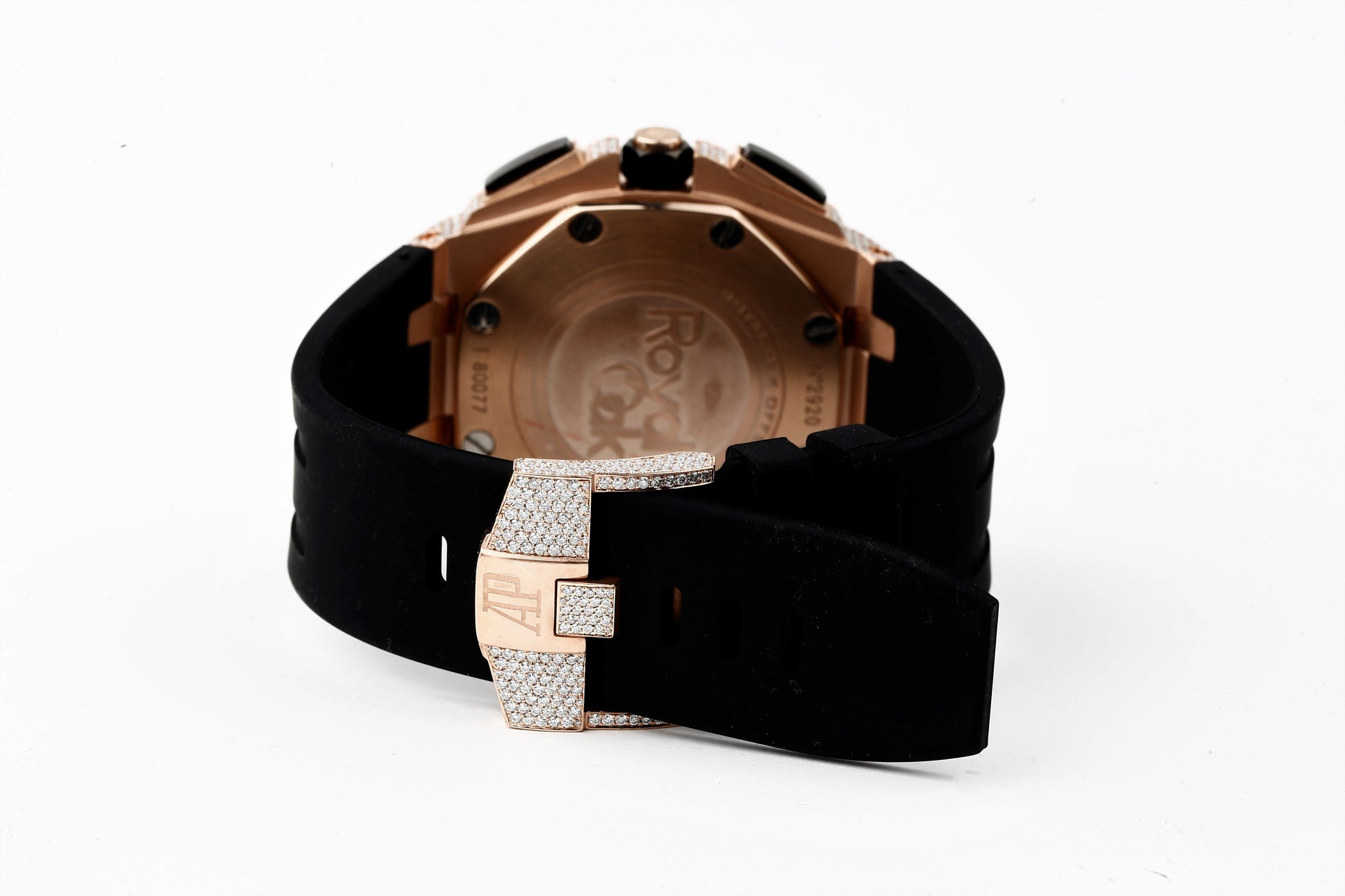 Luxury Watch in Real VVS Moissanite Diamond Watch, Handmade Rubber Belt Watch For Men/Women, Hip Hop Watch, Iced Out Watch Gift for Love