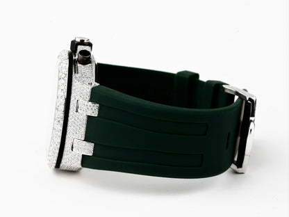 Luxury Cartier Watch in Real VVS Moissanite Diamond Watch, Handmade Stainless Steel Watch For Men/Women