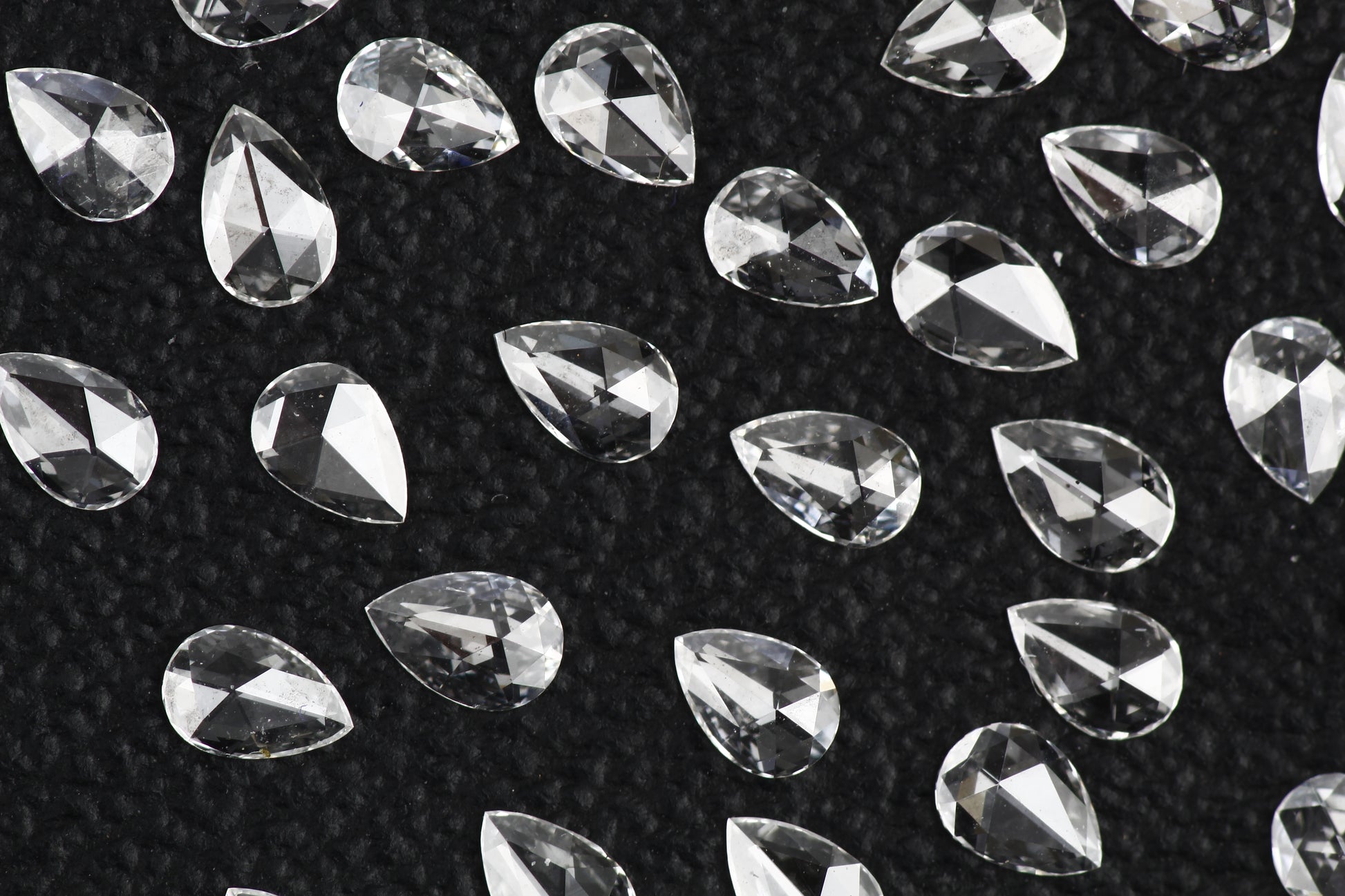 Natural Loose Pear Rose Cut White Loose Diamond Vs Clarity 